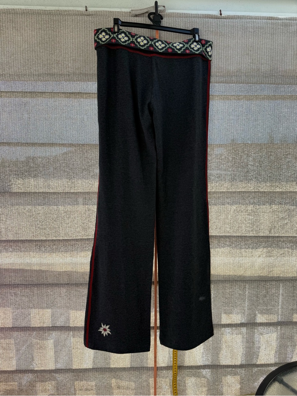 Dark grey Alp N Rock Yoga Pants with Embroidered Waistband - Picture 6 of 12